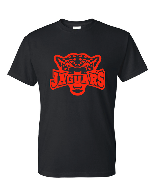 Jaguar - Red on Black T-Shirt - DTX1