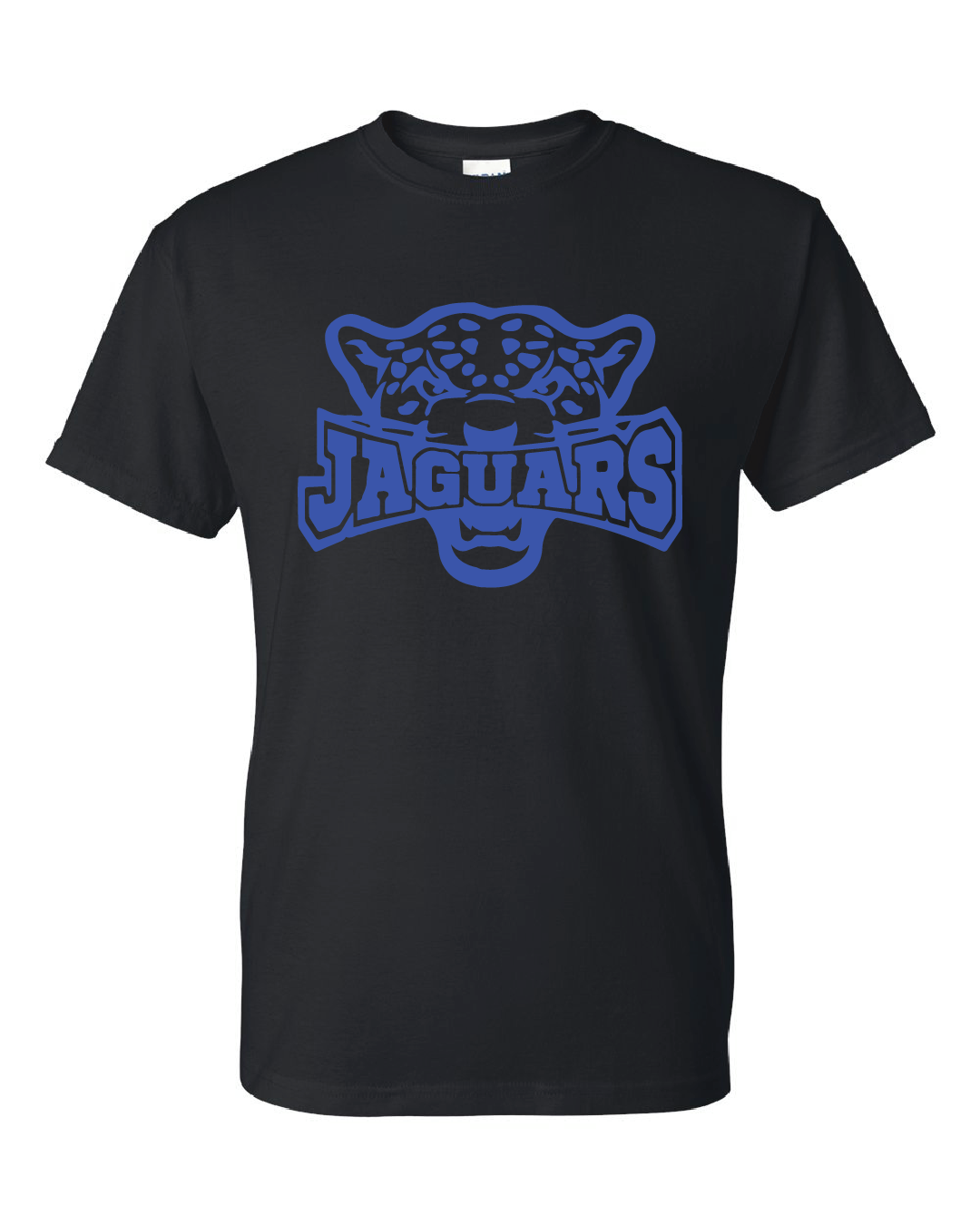 Jaguars - Royal on Black T-shirt - DTX2