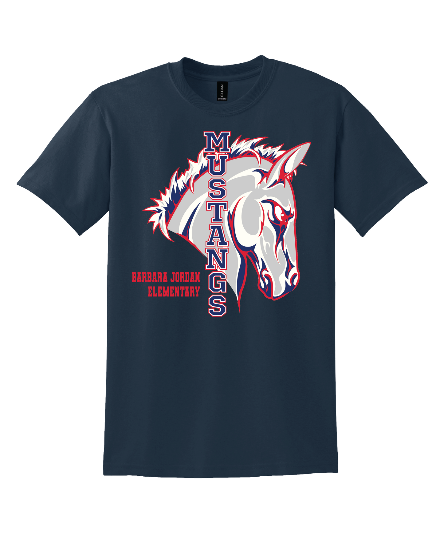 BJE Mustang - T-shirt Navy