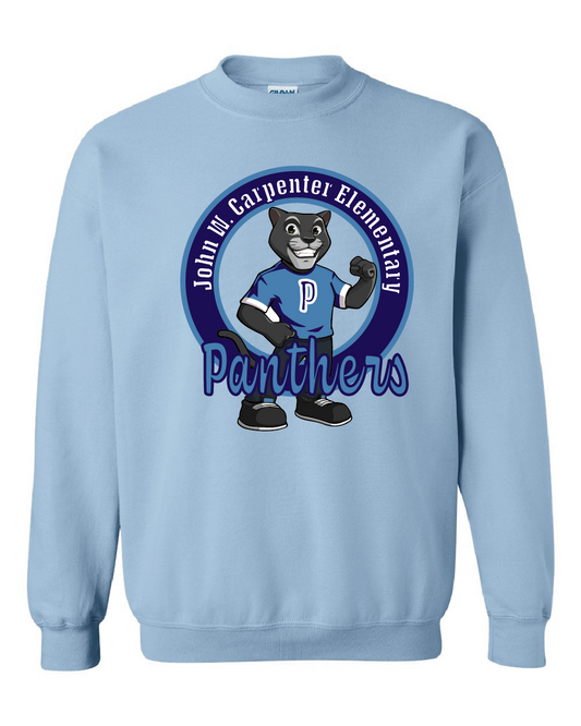 Panther Mascot  - Sweatshirt - Light Blue