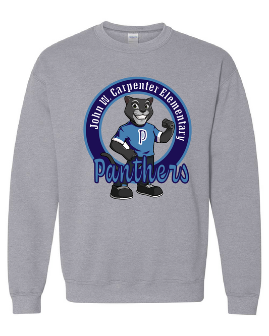 Panther Mascot  - Sweatshirt - Sport Grey