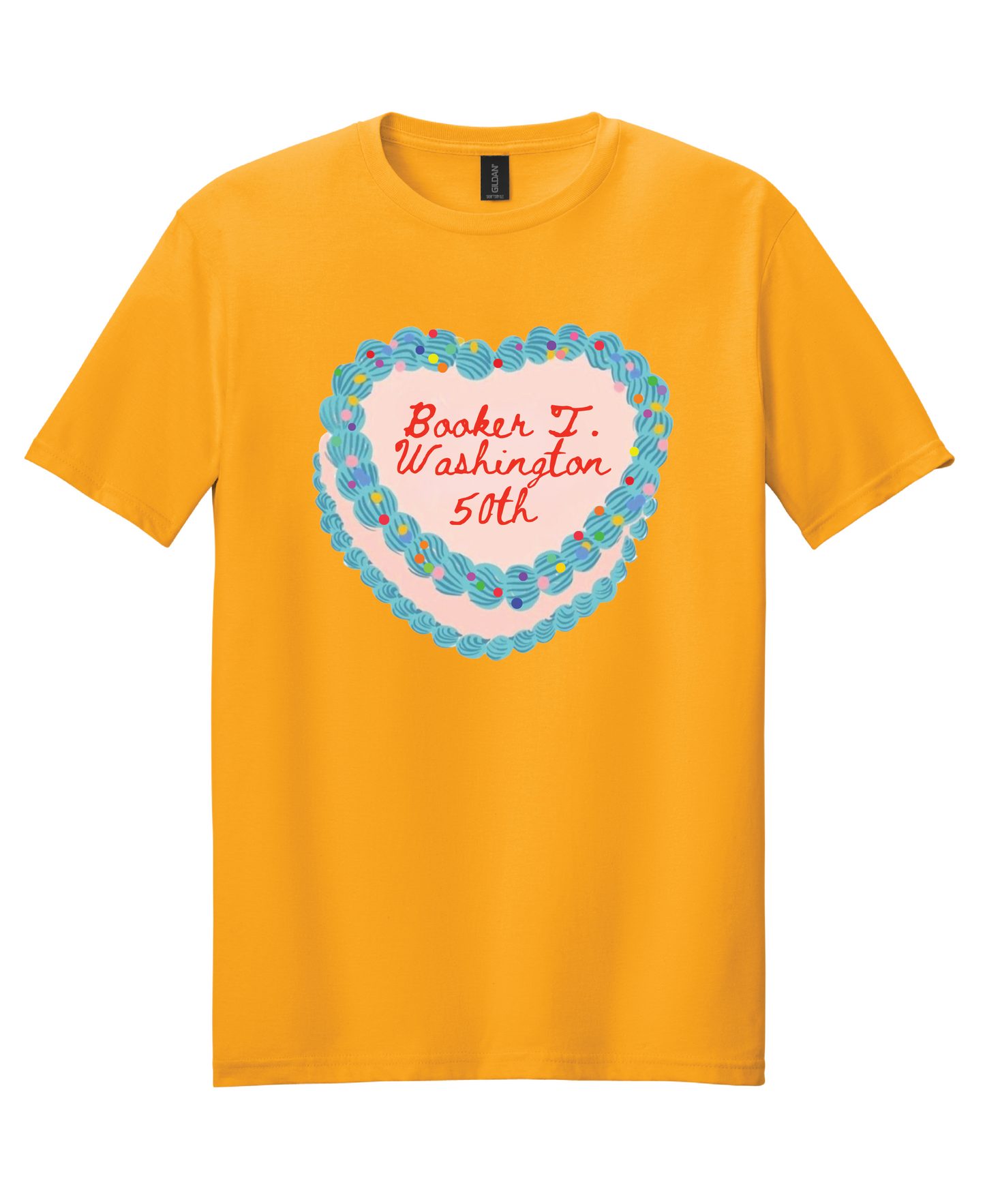 Birthday Cake - Gold - T-shirt