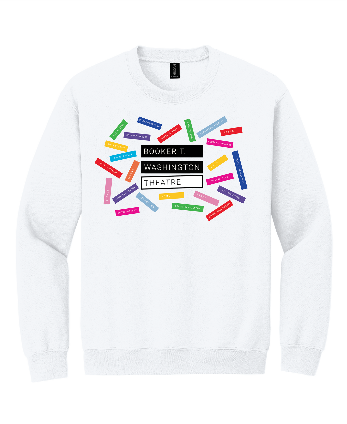 Theatre Confetti - White Sweatshirt