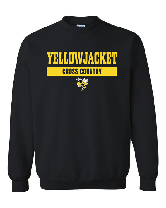 Yellowjackets Cross Country  Black Sweatshirt