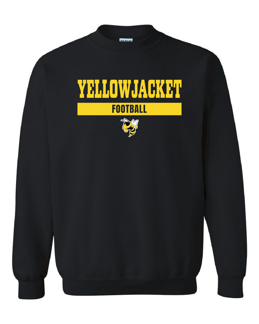 Yellowjackets Football Black Sweatshirt