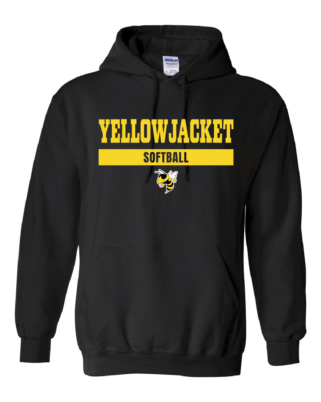 Yellowjackets Softball Black Hoodie