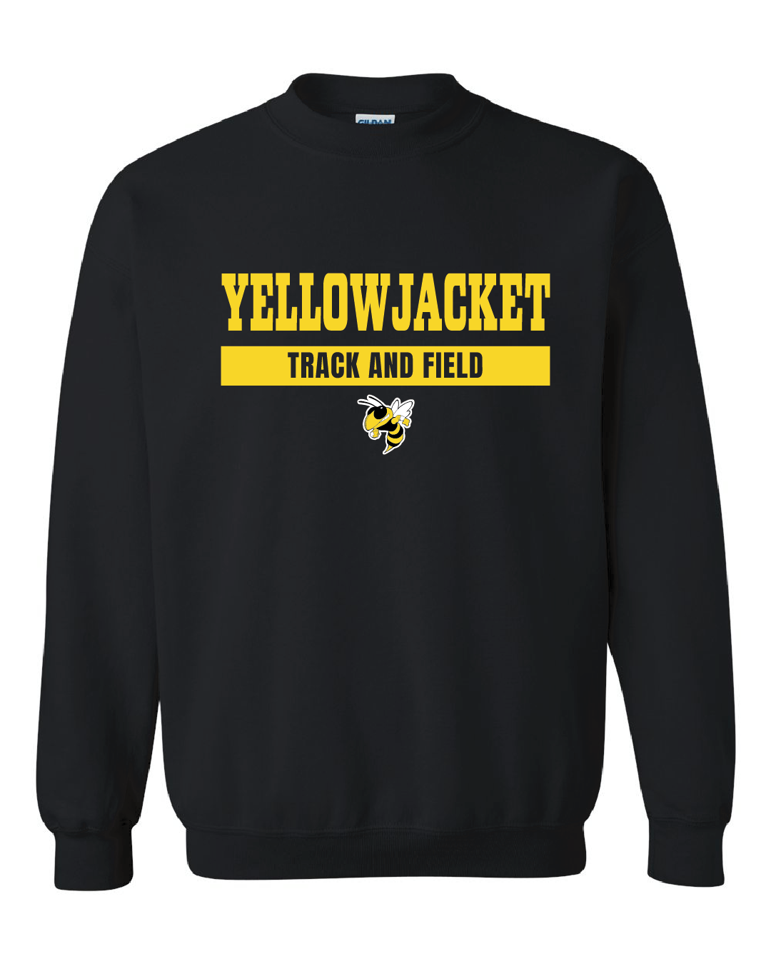 Yellowjackets Track and Field  Black Sweatshirt