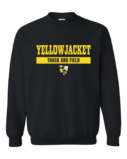 Yellowjackets Track and Field  Black Sweatshirt