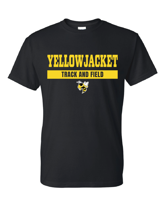 Yellowjackets Track and Field  - T-Shirt Black