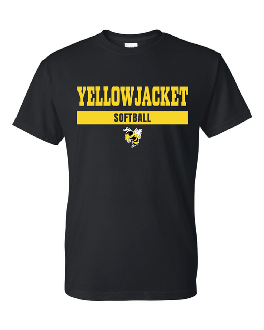 Yellowjackets Softball  - T-Shirt Black