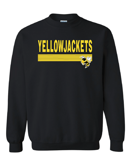 Yellowjackets with Mascot - Black Sweatshirt